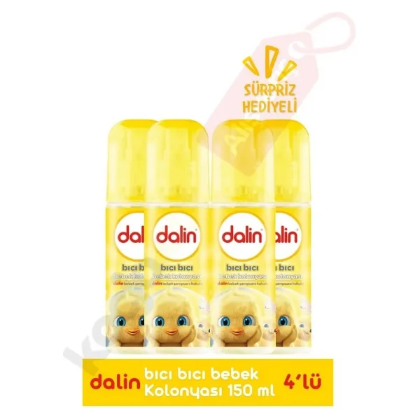 Dalin Bıcı Bıcı Bebek Kolonyası 150 Ml X 3 Adet Ferahlatıcı Özellikli Tazelik Sağlar - Görsel 4