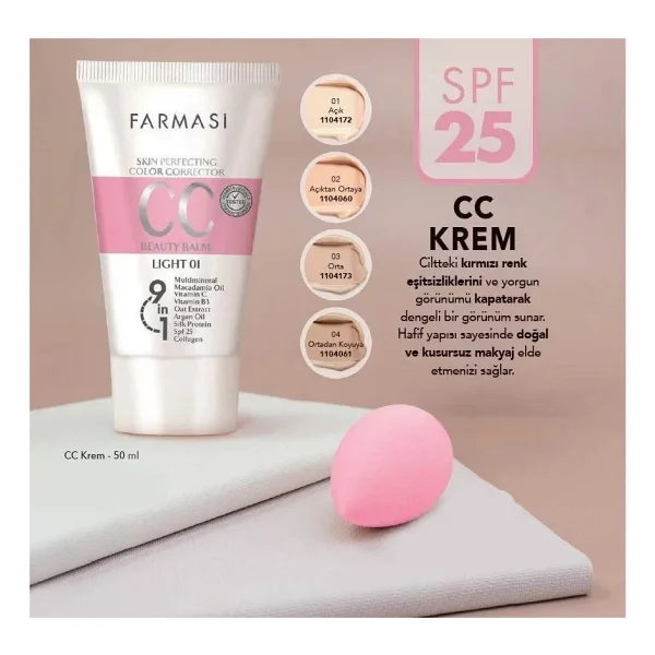 Farmasi Cc Krem 50 Ml Açıktan Ortaya 02 - Görsel 8