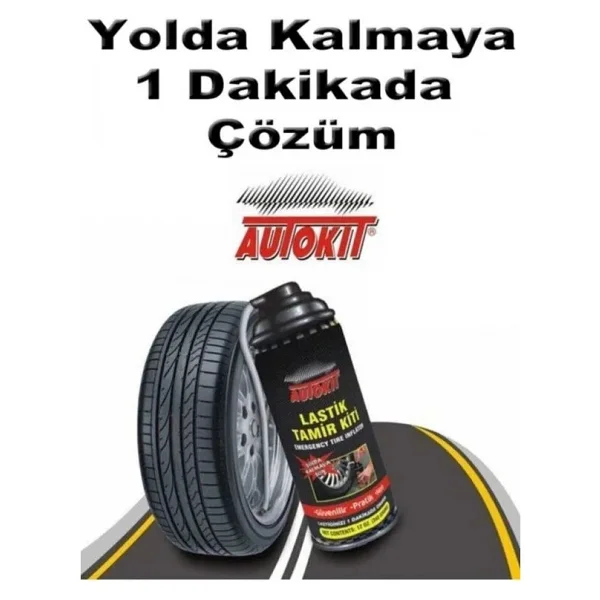 Autokit Lastik Tamir Kiti Autokit Araç Araba Lastik Bakım Tamir Spreyi - Görsel 5