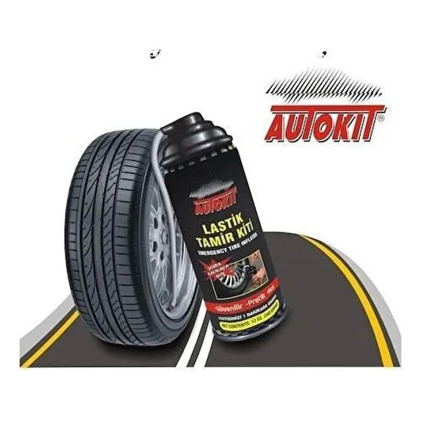 Autokit Lastik Tamir Kiti Autokit Araç Araba Lastik Bakım Tamir Spreyi - Görsel 8
