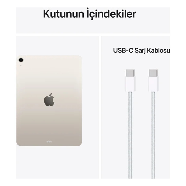 iPad Air M4 Wi-Fi 128 GB 11" Mh334tu/A Yıldız Işığı Tablet - Görsel 10