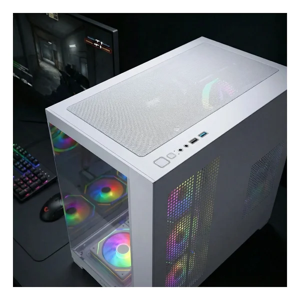 Rampage Ares Argb Fanlı Beyaz 750 W Atx Oyuncu Kasası - Görsel 3