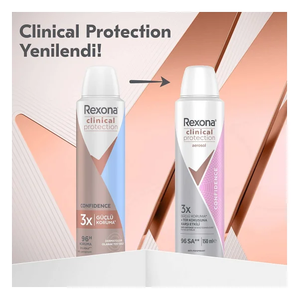 Rexona Clinical Protection Confidence 150 Ml Kadın Deodorant - Görsel 4