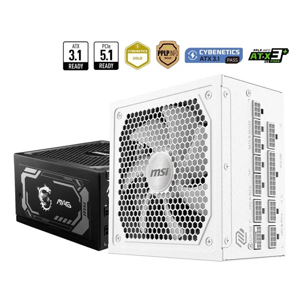 Msı Mag A1000gl Gen5 1000 W Beyaz Power Supply - Görsel 2