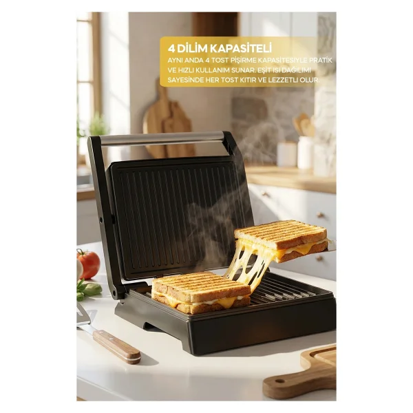 Sinbo Ssm-2594 1000 W Izgara Ve Tost Makinesi - Görsel 3