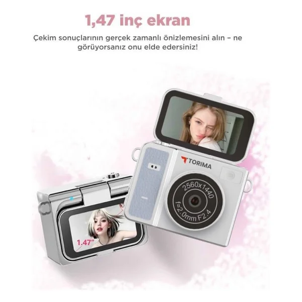 Torima Cmr46 Mavi Dijital Fotoğraf Makinesi - Görsel 5