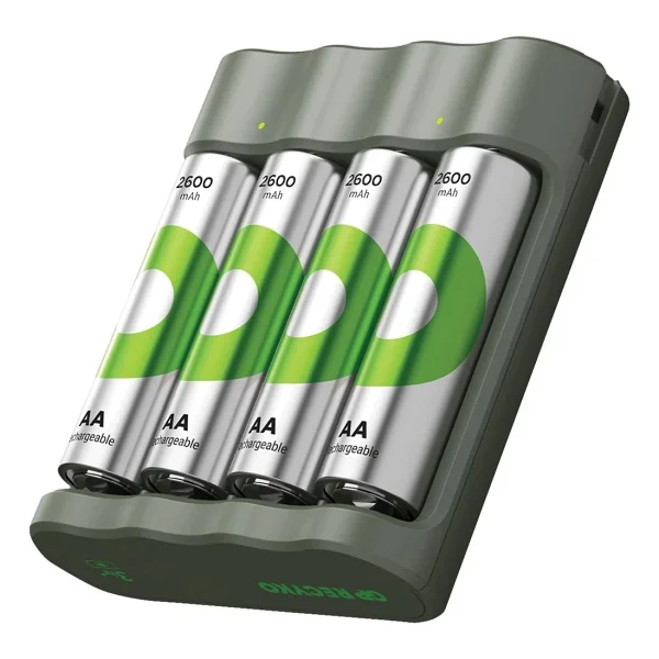 Gp Recyko B441 Pil Şarj Aleti + 2600 mAh 4'lü Şarjlı Aa Kalem Pil - Görsel 3