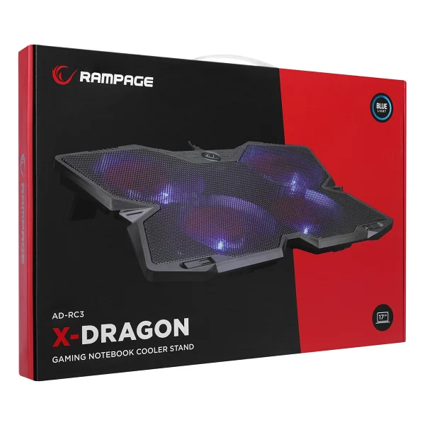 Rampage Ad-Rc3 4 LED Fanlı USB 2.0 Laptop Soğutucu - Görsel 7