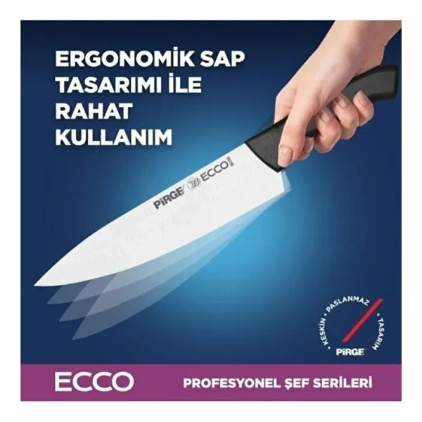 Pirge Ecco 38402 Çantalı 5 Parça Bıçak Seti - Görsel 7