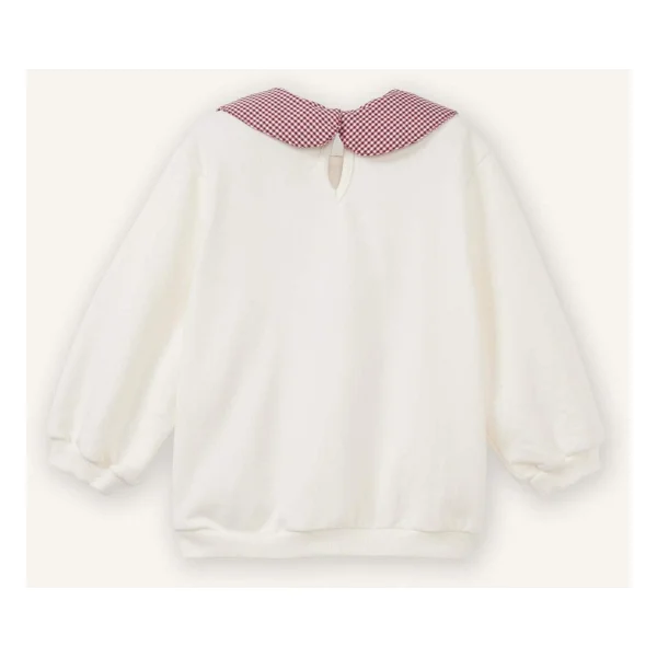 Defacto Yaka Detaylı Çiçekli Sweatshırt Kız Bebek G8154a526sp - Ekru-Er99 - 4 - 5 Yaş - Görsel 3