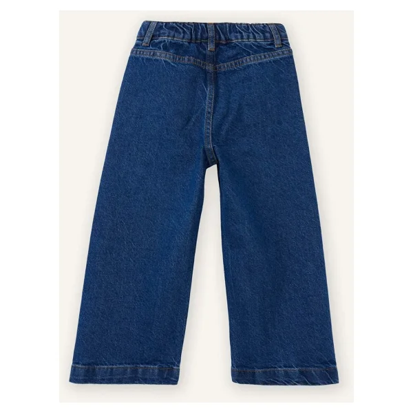 Defacto Wıde Leg Nakışlı Jean Pantolon Kız Bebek - Görsel 3