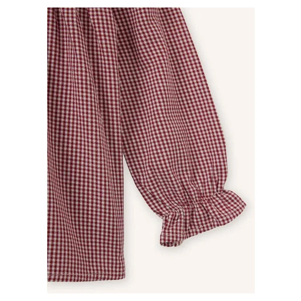 Defacto Pötikareli Poplin Gömlek Kız Bebek, 5-6 Yaş, G8135a526sp, Bordo-Br229, Kız Bebek - Görsel 3