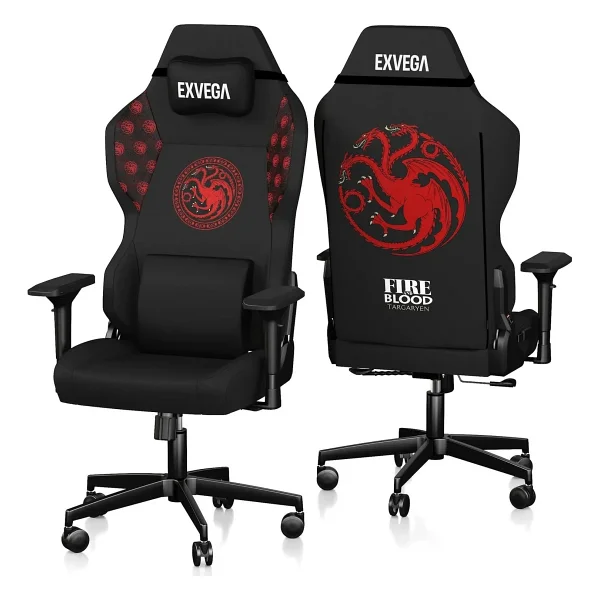 Exvega Andromeda 2025 Game Of Thrones Targaryen Masajlı Oyuncu Koltuğu - Görsel 8