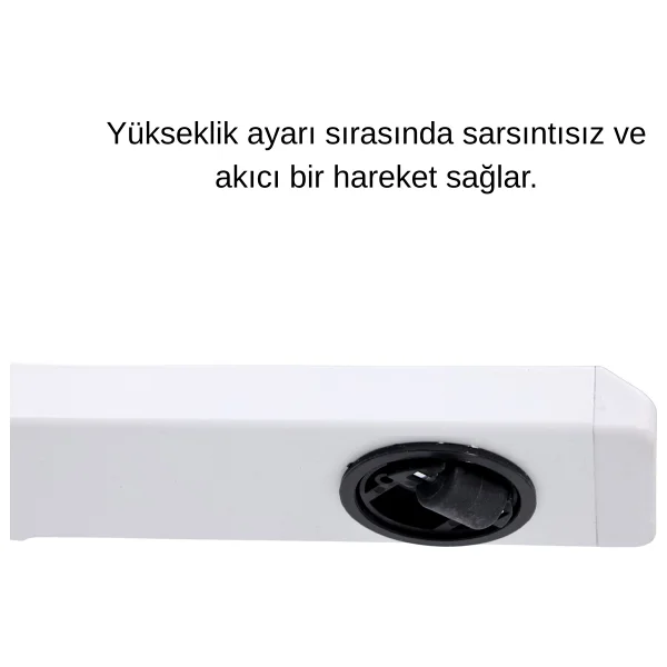 Madestr Yükseklik Ayarlı Up Sehpa Mdf Üzeri Toz Boya Uygulaması İle Dayanıklı Yüzey, Laptop Sehpası - Görsel 6