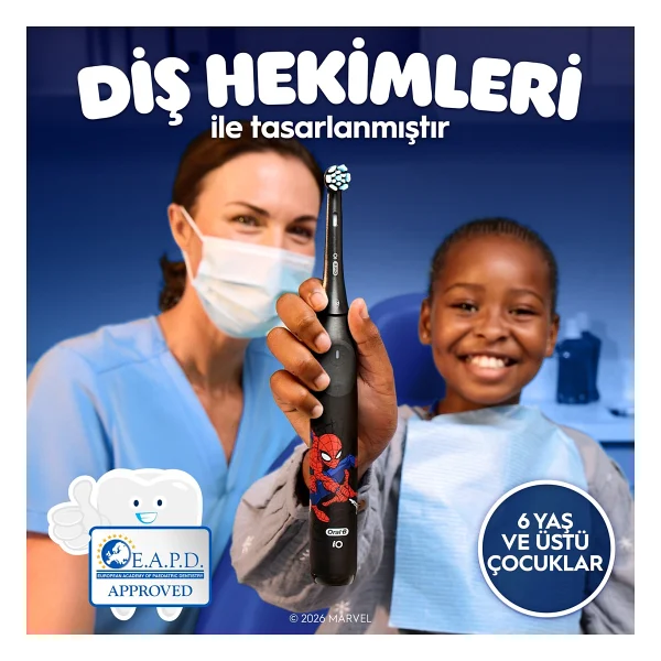 Oral-B İo Marvel Spiderman Şarjlı Çocuk Diş Fırçası - Görsel 5