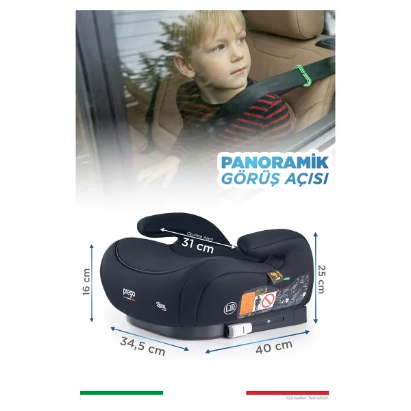 Prego Hera Isofixli 15-36 Kg Oto Koltuğu Yükseltici - Görsel 4