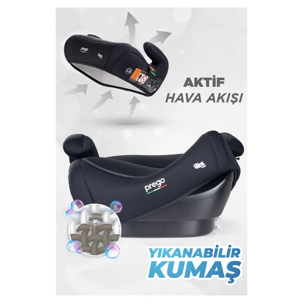 Prego Hera Isofixli 15-36 Kg Oto Koltuğu Yükseltici - Görsel 7