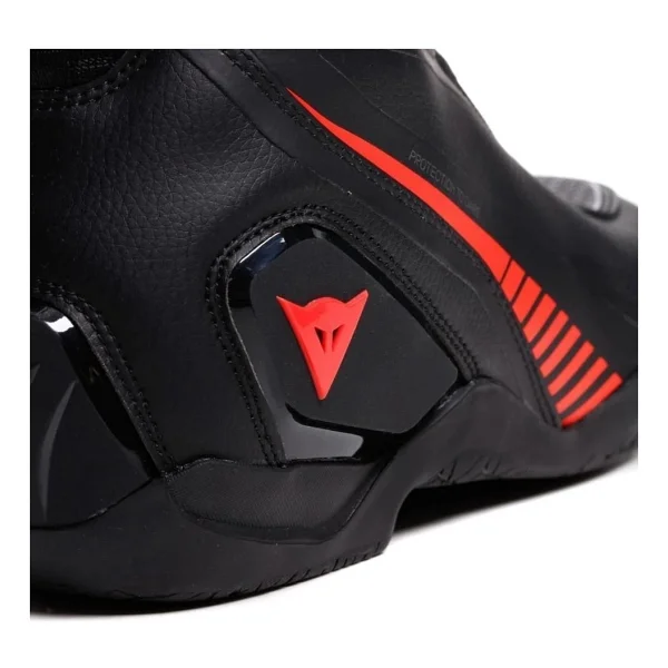 Dainese Superya 4 Mevsim Erkek Deri Siyah-Kırmızı Motosiklet Ayakkabısı - Görsel 3