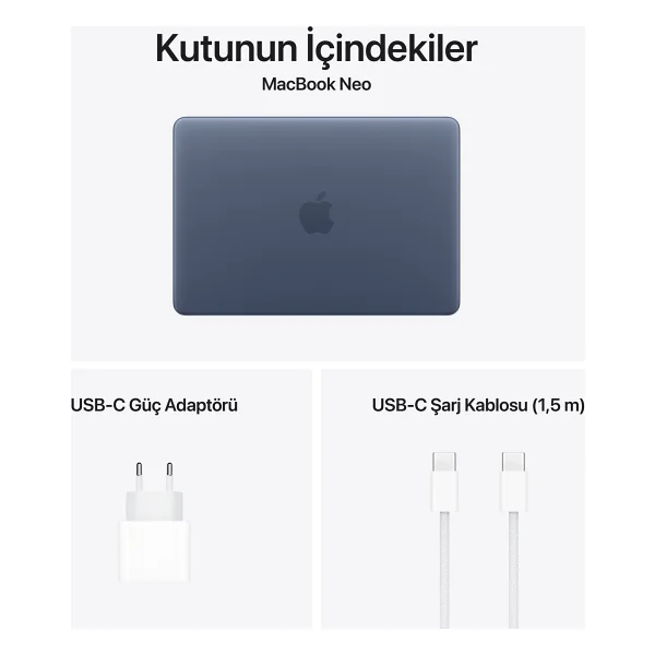 MacBook Neo 8 GB 512 GB SSD 13" Mhfc4tu/A Gümüş - Görsel 10