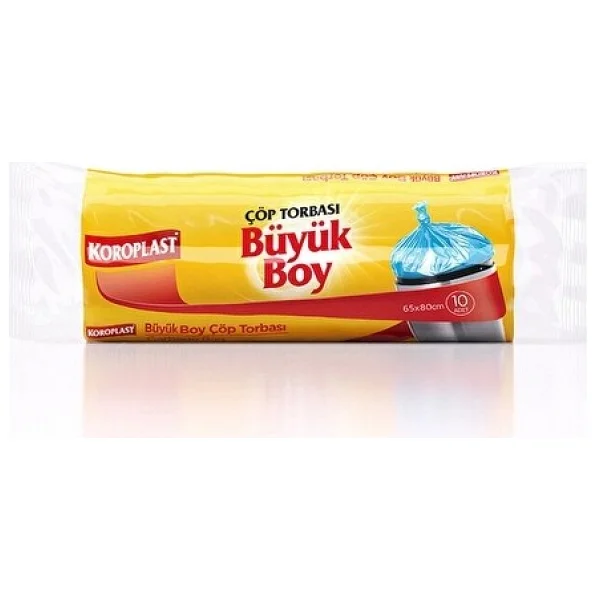 Koroplast Güçlü Büyük Boy Çöp Poşeti 10'lu - Görsel 2
