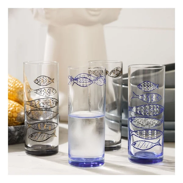 Mudo Home Gold Fısh Rakı Bardağı Seti 6lı -200ml - Görsel 2