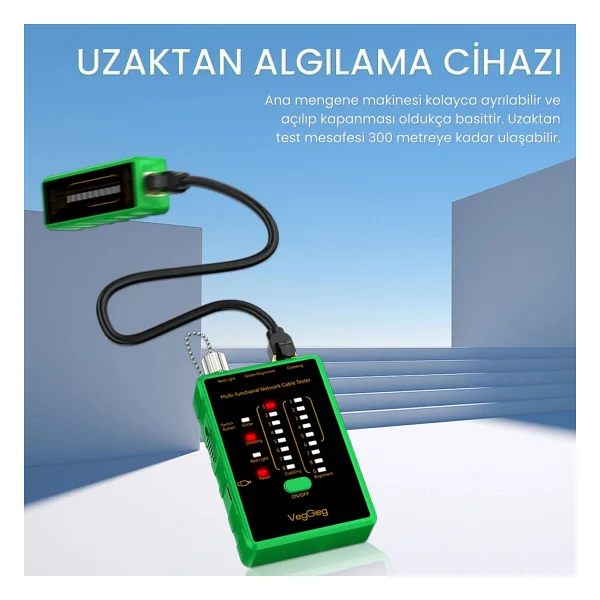 Veggieg Multi Fonksiyonel Fiber Optik Rj45 Network Ethernet Ağ Kablo Test Cihazı - Görsel 2