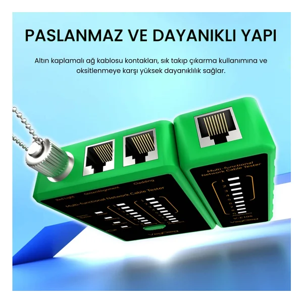 Veggieg Multi Fonksiyonel Fiber Optik Rj45 Network Ethernet Ağ Kablo Test Cihazı - Görsel 6