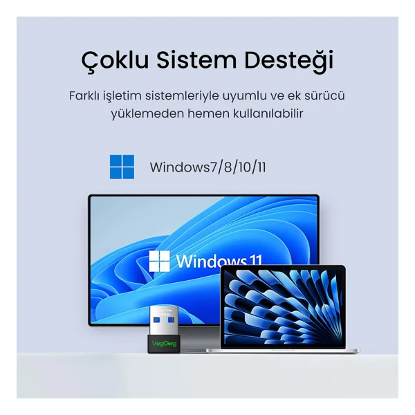 Veggieg K150m 150 Mbps Kablosuz Ağ Adaptörü - Görsel 8