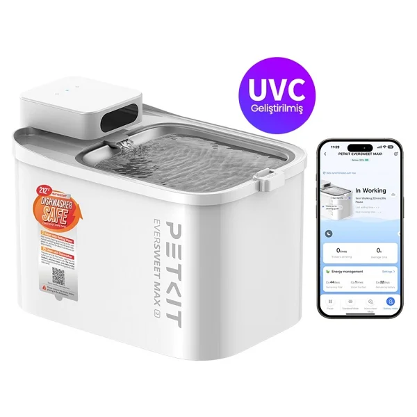 Petkit Eversweet Max 2 (Uvc) 3 Lt Kedi Su Pınarı - Görsel 9