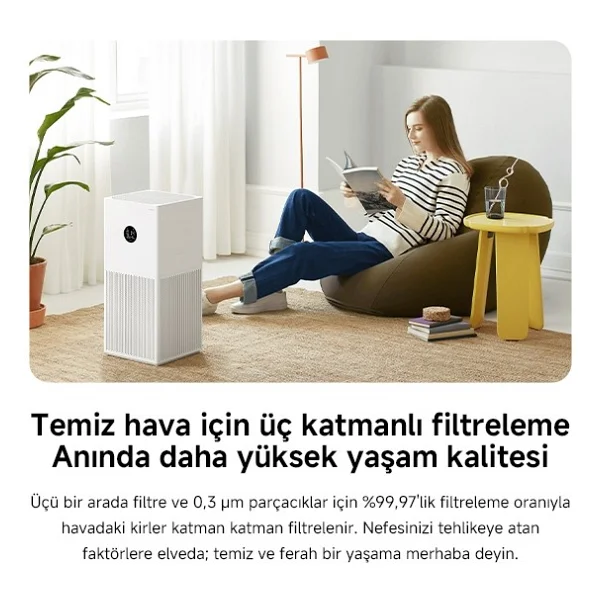 Xiaomi Mi Air Purifier 4 Lite Akıllı Hava Temizleyici - Görsel 6