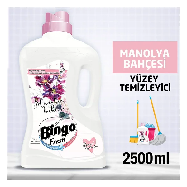 Bingo Fresh Manolya Bahçesi Yüzey Temizleyici 2.5 Lt - Görsel 8