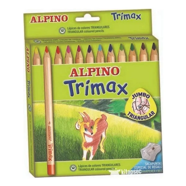 Alpino Trimax 12'li Jumbo Kuru Boya Seti - Görsel 6
