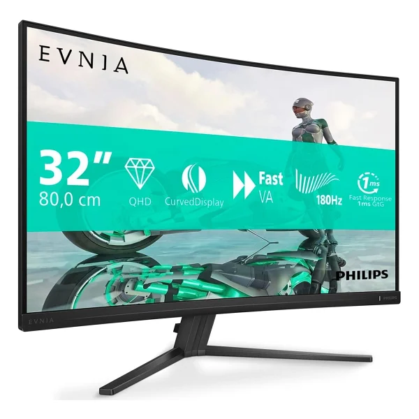 Philips Evnia 32m2c3500l/00 31.5" 0.5 Ms 2k Curved 180 Hz Oyuncu Monitörü - Görsel 2