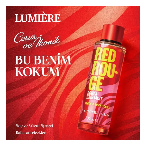 Selin Lumiere Red Rouge 200 Ml Saç Ve Vücut Spreyi - Görsel 3