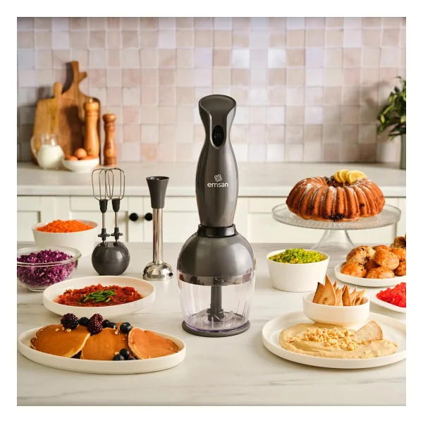 Emsan Profoodmix 1000 W Space Gray Blender Seti - Görsel 9