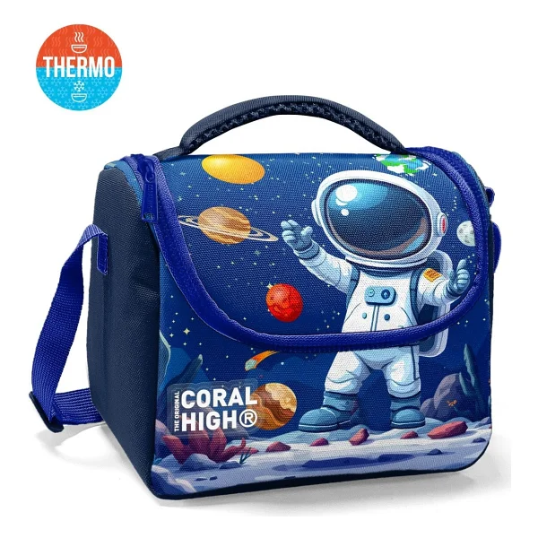 Coral High 37152 Astronot Desenli Termoslu Beslenme Çantası - Görsel 2