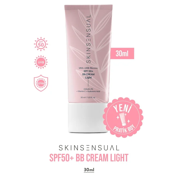 Skin Sensual Bb Krem Light 30ml Spf50 Pa++++ Leke Karşıtı, Aydınlık Cilt Görünümü Uva/Uvb Koruma - Görsel 9
