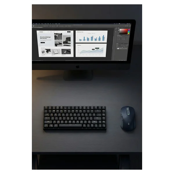 Everest Sm-Bt19 Lacivert Optik Kablosuz Mouse - Görsel 3