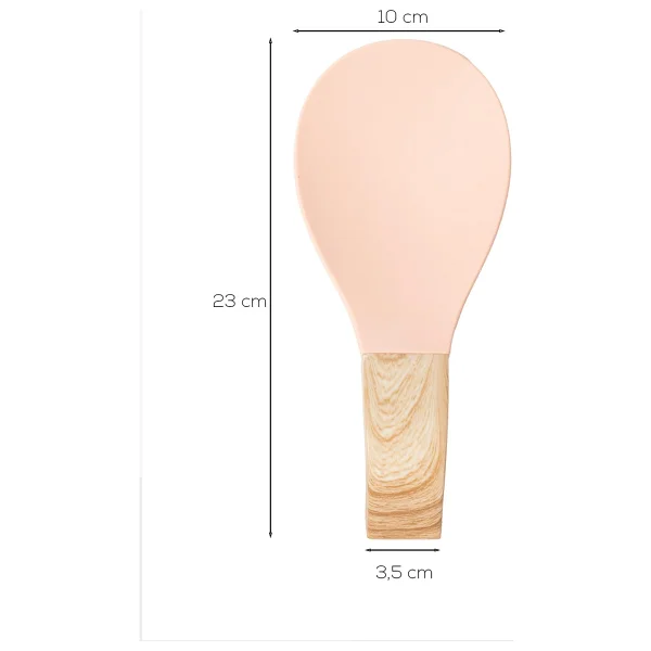 Porsima Pbt-718-2 Bambu Saplı Silikon Kirli Kepçe Kaşıklık Altlığı Kepçe Ve Kaşık Nihalesi Pembe - Görsel 3