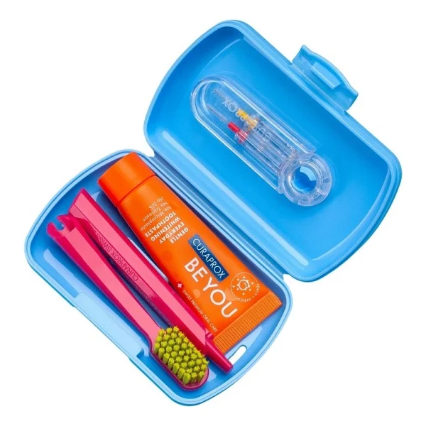 Curaprox 5460 Be You Travel Mavi Diş Fırçası Seti - Görsel 10