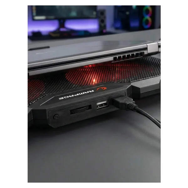 Rampage Ad-Rc12 Gamezone RGB 15"-17" 2 Fanlı Laptop Soğutucu - Görsel 5
