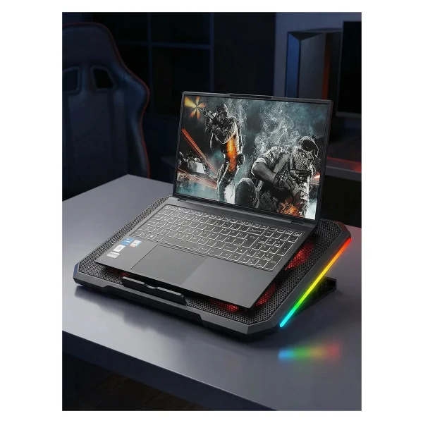 Rampage Ad-Rc12 Gamezone RGB 15"-17" 2 Fanlı Laptop Soğutucu - Görsel 7
