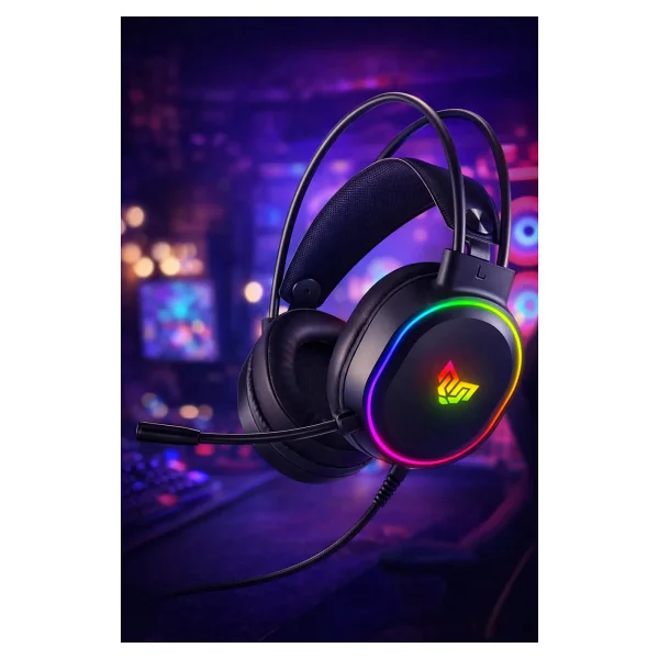 Blueforce Hopper RGB 7.1 USB Kablolu Kulak Üstü Oyuncu Kulaklığı - Görsel 6