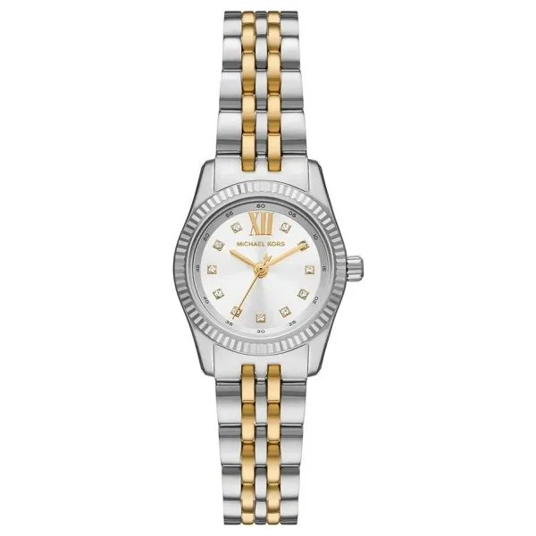 Michael Kors Petite Lexington Pave Mk4740 Gümüş-Altın Kadın Kol Saati - Görsel 4