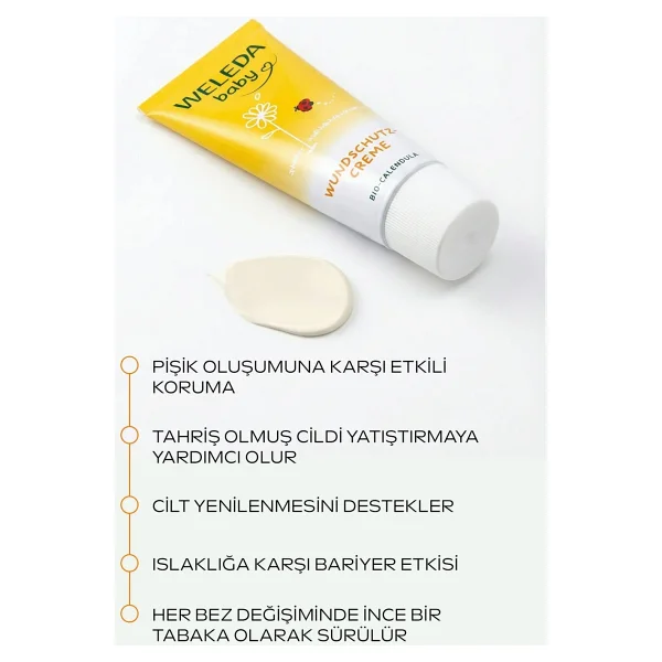 Weleda Baby Organik Pişik Kremi 75 ml - Görsel 3