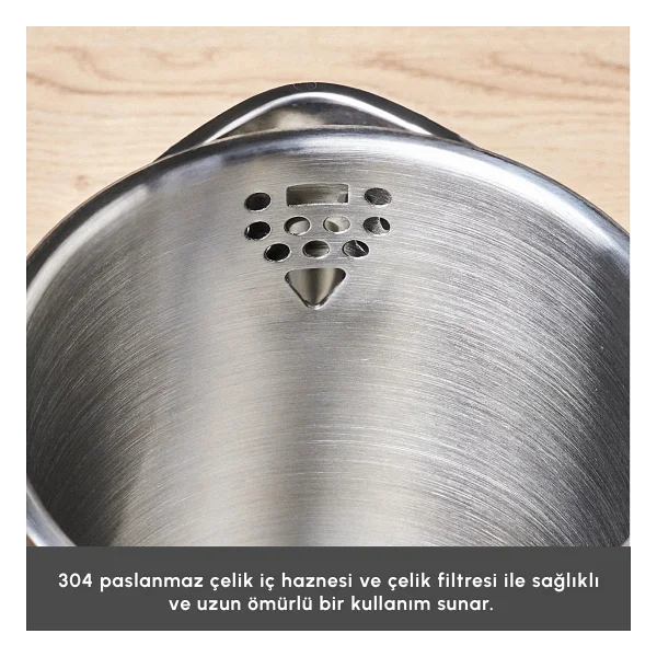 Karaca Cool Touch 1502 1500 W Cam Demlikli Black Çay Makinesi - Görsel 8