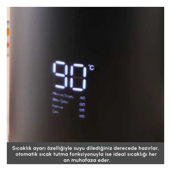 Karaca Cool Touch 1502 1500 W Cam Demlikli Black Çay Makinesi - Görsel 9