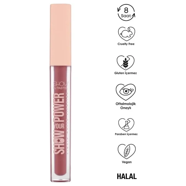 Show By Pastel Show Your Power Matte 601 Likit Ruj - Görsel 2