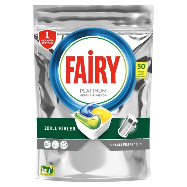 Fairy Platinum Plus Bulaşık Makinesi Tableti 50'li - Görsel 2