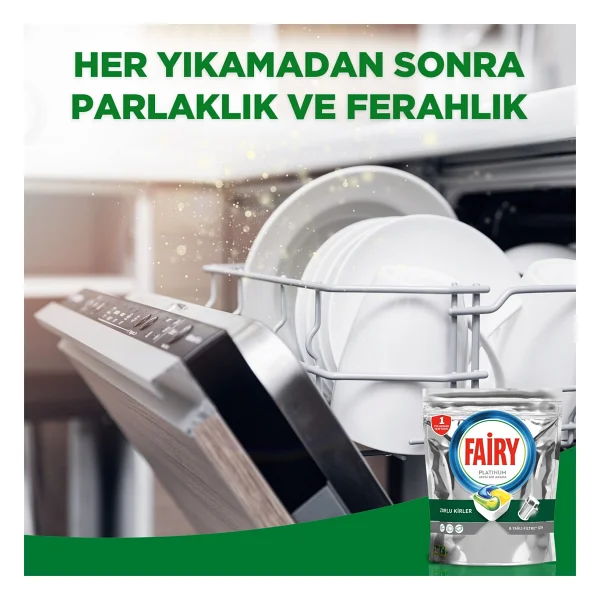 Fairy Platinum Plus Bulaşık Makinesi Tableti 50'li - Görsel 6